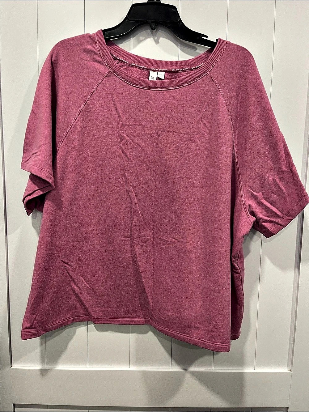 lululemon Short Sleeve Top in Pink Size 2XL